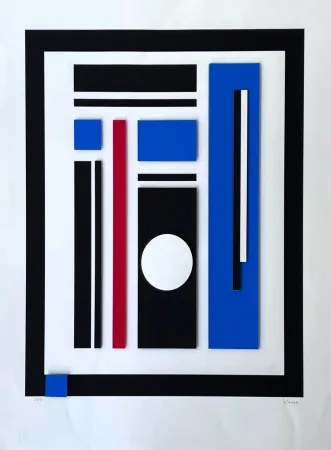 Serigrafia Claisse - Composition géométrique 