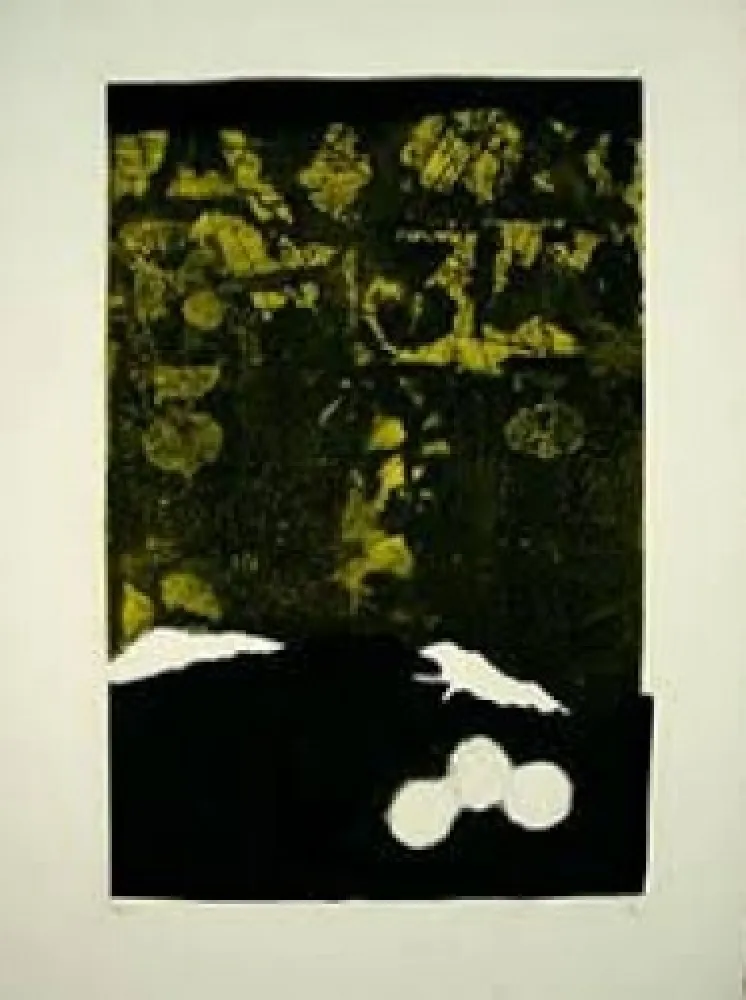 Gravura Clavé - Bleu Et Noir