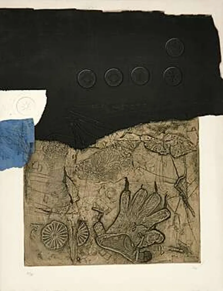 Água-Tinta Clavé - La tache bleu