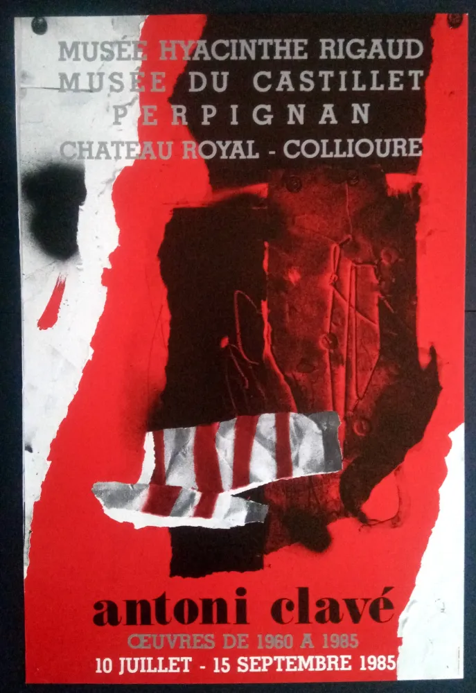 Cartaz Clavé - Ouvres 1980 1985 Museé du Castillet Perpignan