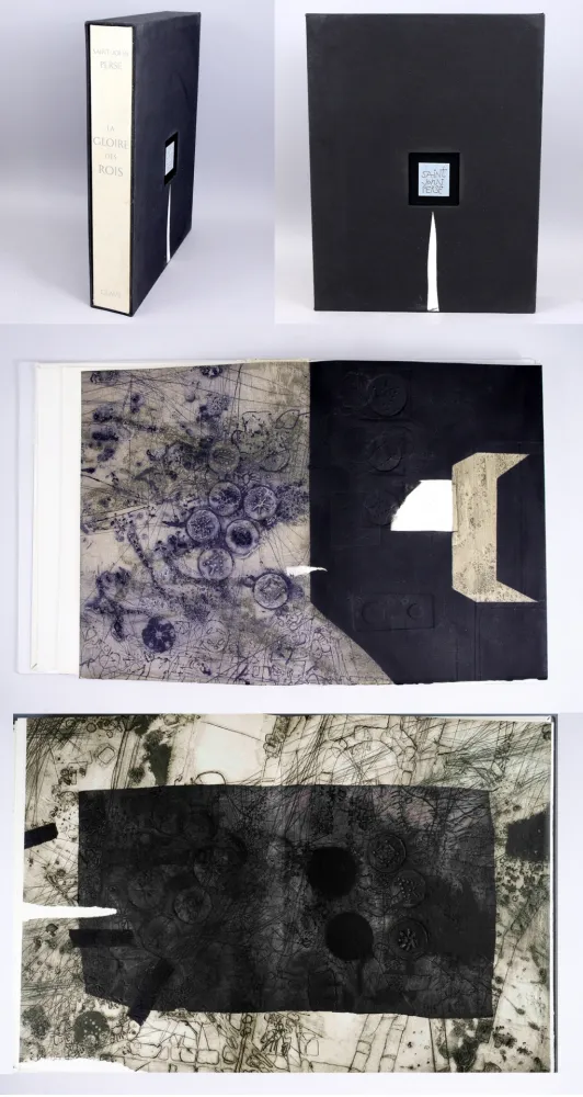 Livro Ilustrado Clavé - Saint-John Perse : LA GLOIRE DES ROIS. 12 gravures originales de Clavé (1976)