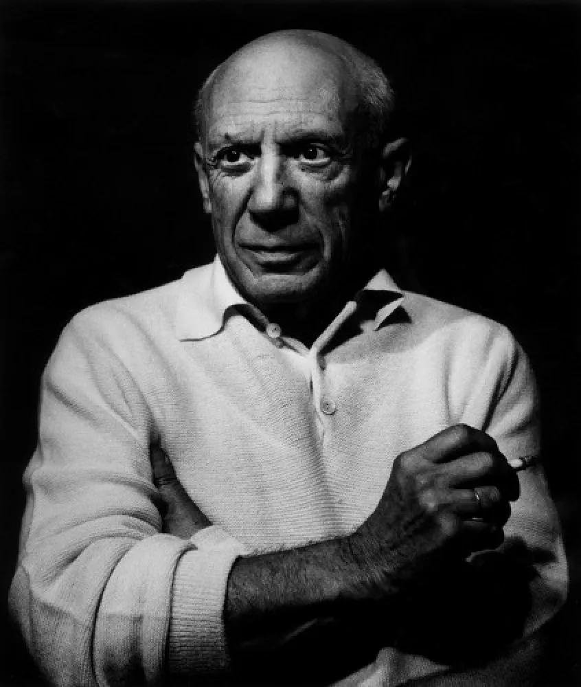 Fotografia Clergue - Picasso con un cigarro