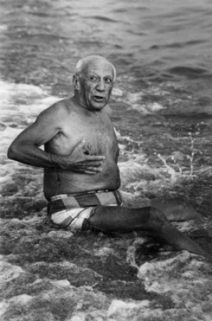 Fotografia Clergue - Picasso en la playa I