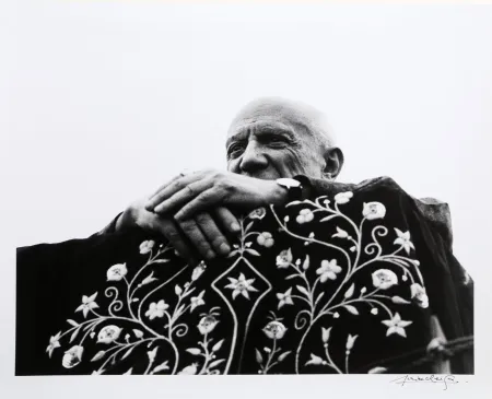 Fotografia Clergue - Picasso Preside la Corrida - Frejus, 1962