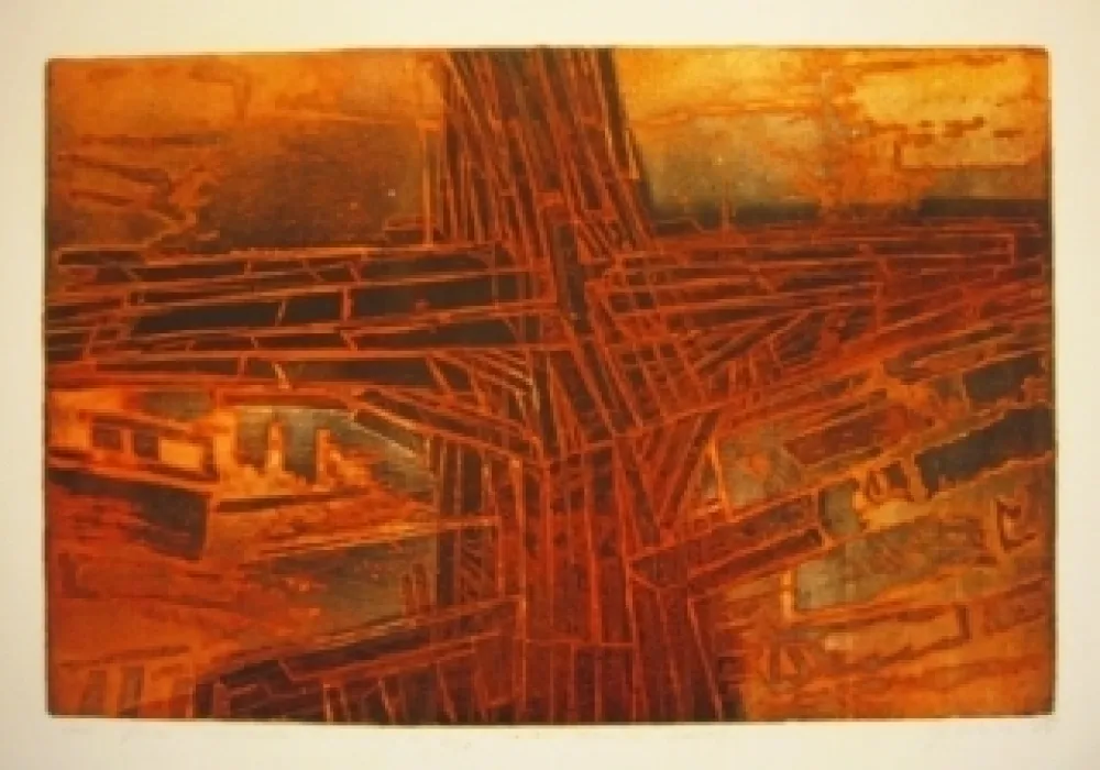 Água-Forte Clerté - Chantier naval