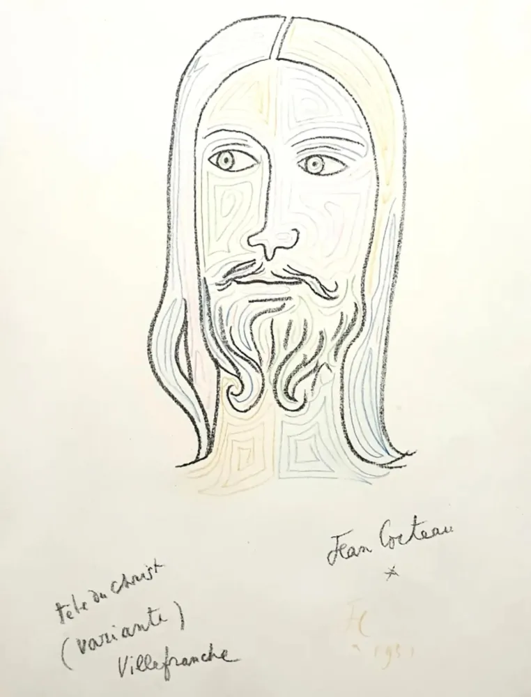 Litografia Cocteau - Christ