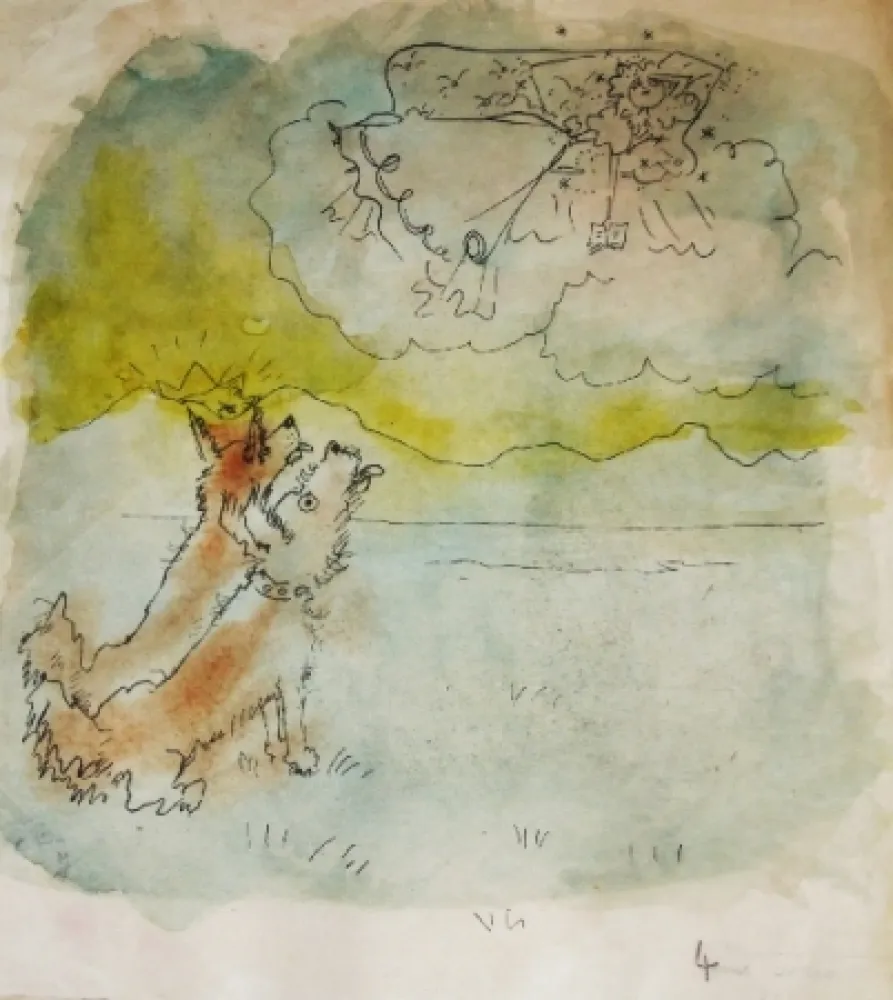 Litografia Cocteau - Drôle de ménage