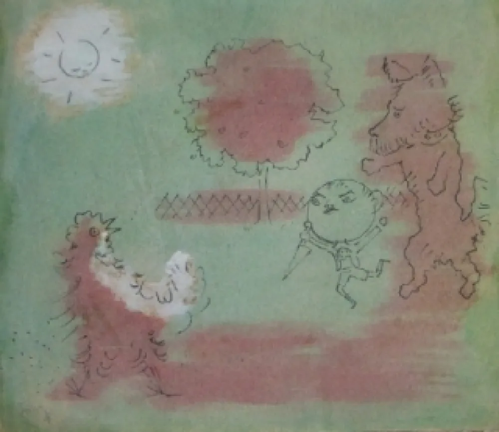 Litografia Cocteau - Drôle de ménage