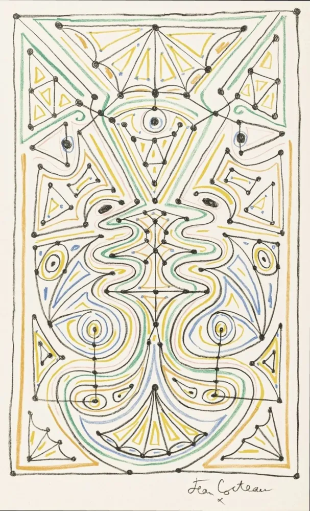 Livro Ilustrado Cocteau - La chapelle Saint-Pierre de Villefranche-sur-Mer. Paris: Mourlot, 1958