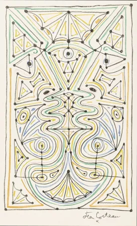 Livro Ilustrado Cocteau - La chapelle Saint-Pierre de Villefranche-sur-Mer. Paris: Mourlot, 1958