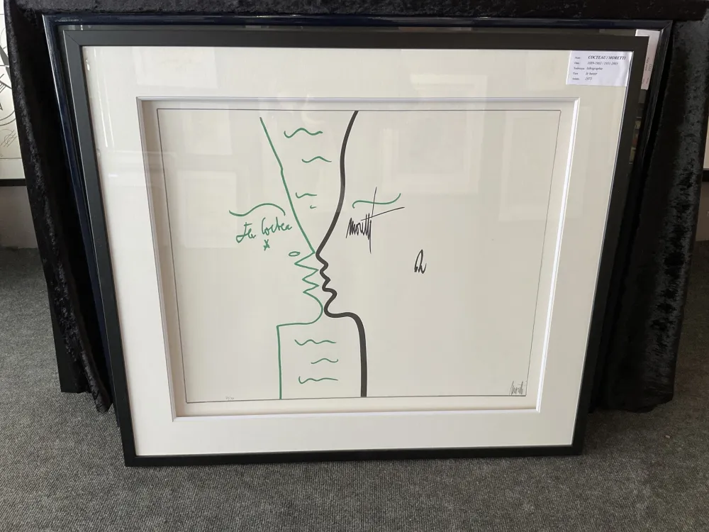 Litografia Cocteau - Les lettres