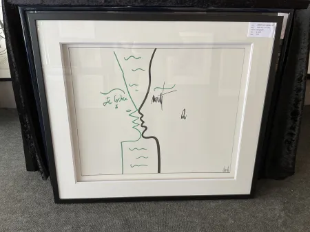 Litografia Cocteau - Les lettres