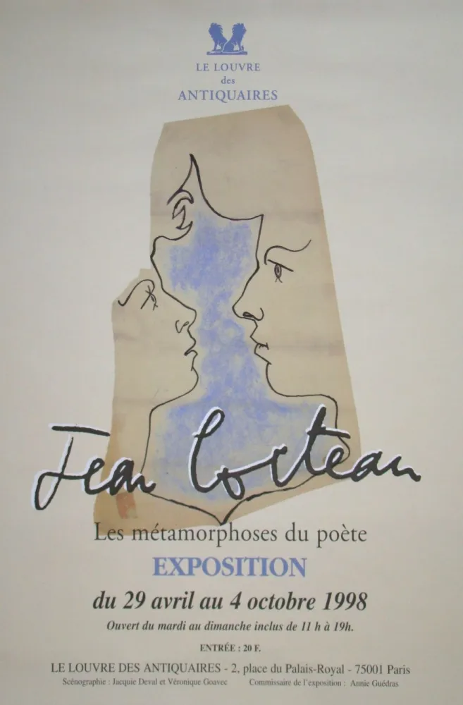 Cartaz Cocteau - Les métamorphoses du poète