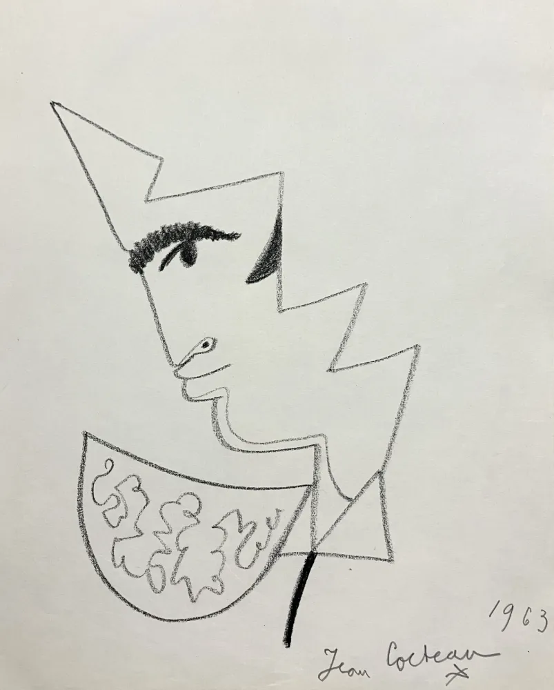 Sem Técnica Cocteau - Profil de Torero. 1963. Dessin 
