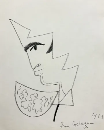 Sem Técnica Cocteau - Profil de Torero. 1963. Dessin 