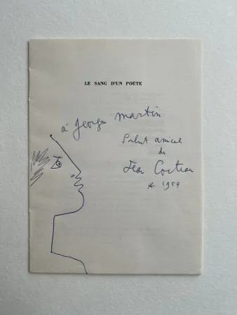 Livro Ilustrado Cocteau - Profile with Laurel Wreath, 1959