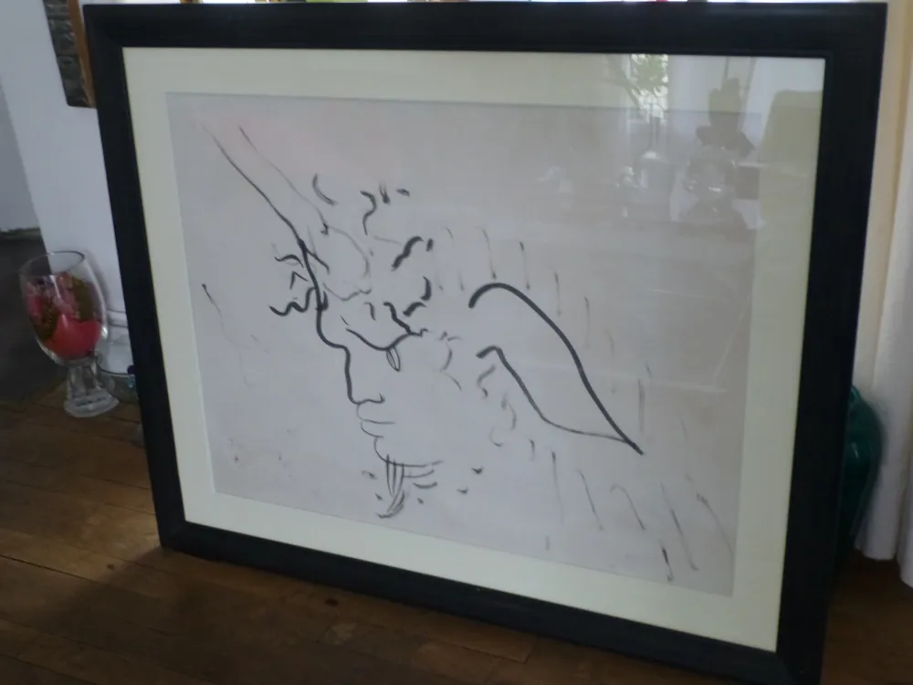 Sem Técnica Cocteau - Tête de licorne ,1947