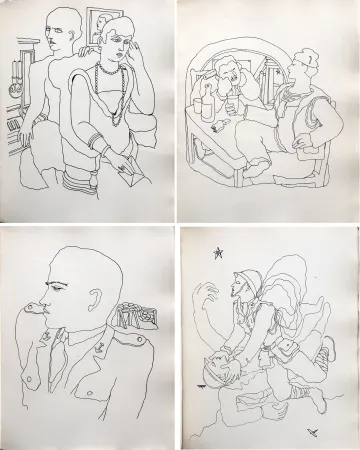 Livro Ilustrado Cocteau - THOMAS L'IMPOSTEUR. Histoire et Dessins par Jean Cocteau (1927)