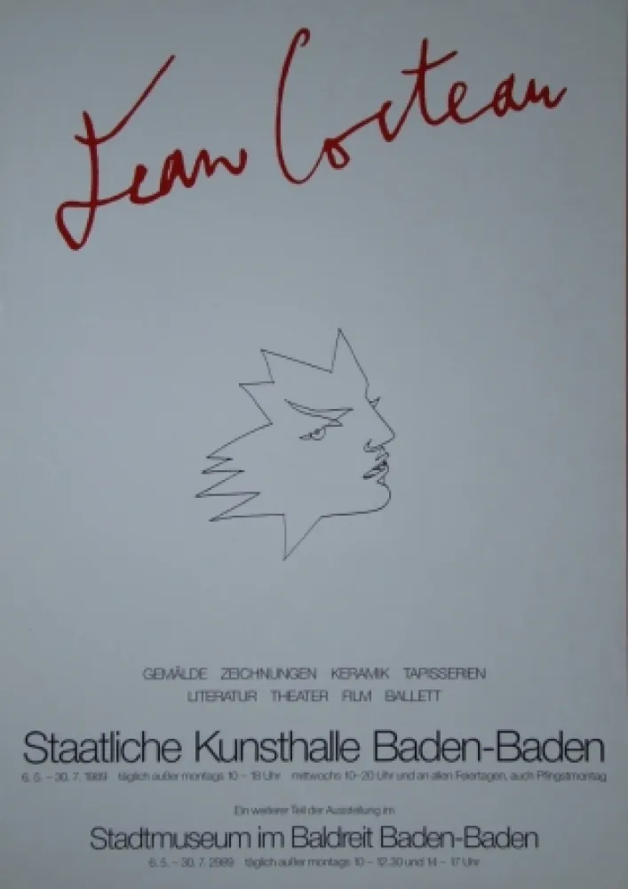 Cartaz Cocteau - Visage