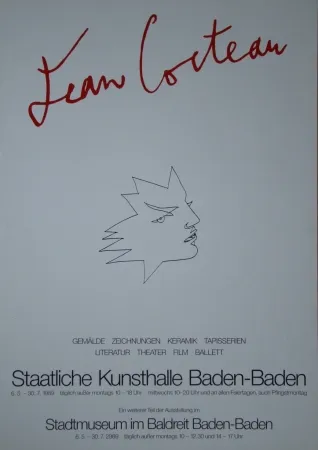 Cartaz Cocteau - Visage