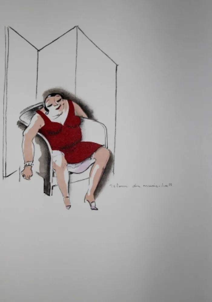 Litografia Colin - LE TUMULTE NOIR / BLACK THUNDER - Joséphine Baker - 1927