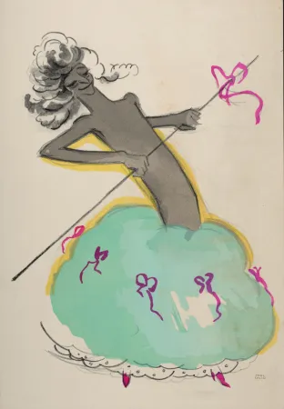 Litografia Colin - Le Tumulte Noir, C. 1927