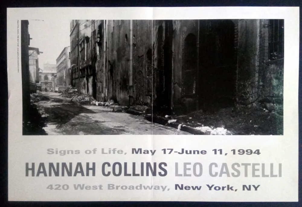 Cartaz Collins - Signs of Life May 17- June 11 1994 Leo Castelli