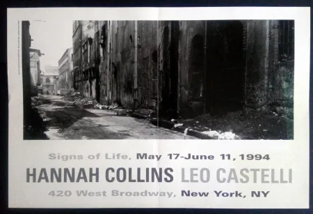 Cartaz Collins - Signs of Life May 17- June 11 1994 Leo Castelli