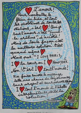 Serigrafia Combas - L'amour