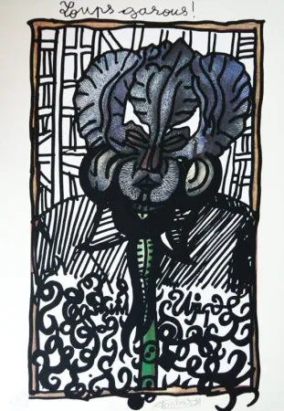 Serigrafia Combas - Loups Garous