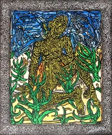 Litografia Combas - The Yellow Man