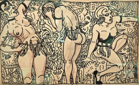 Sem Técnica Combas - Tournant, tournant, délirants, la danseuse multipliée en délire de Joséphine