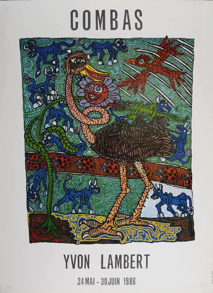 Litografia Combas - Yvon Lambert, 1986
