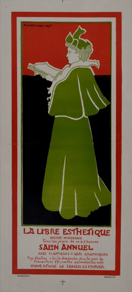 Cartaz Combaz - La libre Esthétique. 1896