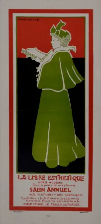 Cartaz Combaz - La libre Esthétique. 1896
