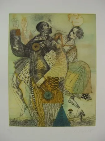 Água-Forte Condé - AMANECER DEL CABALLISTA