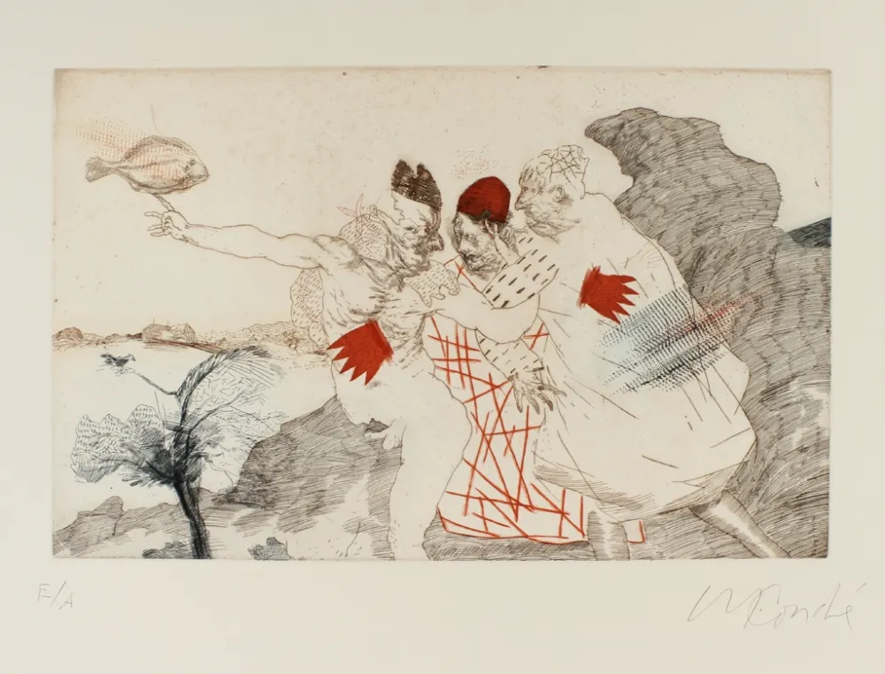 Gravura Condé - Fiesta catalana