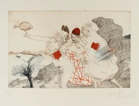 Gravura Condé - Fiesta catalana