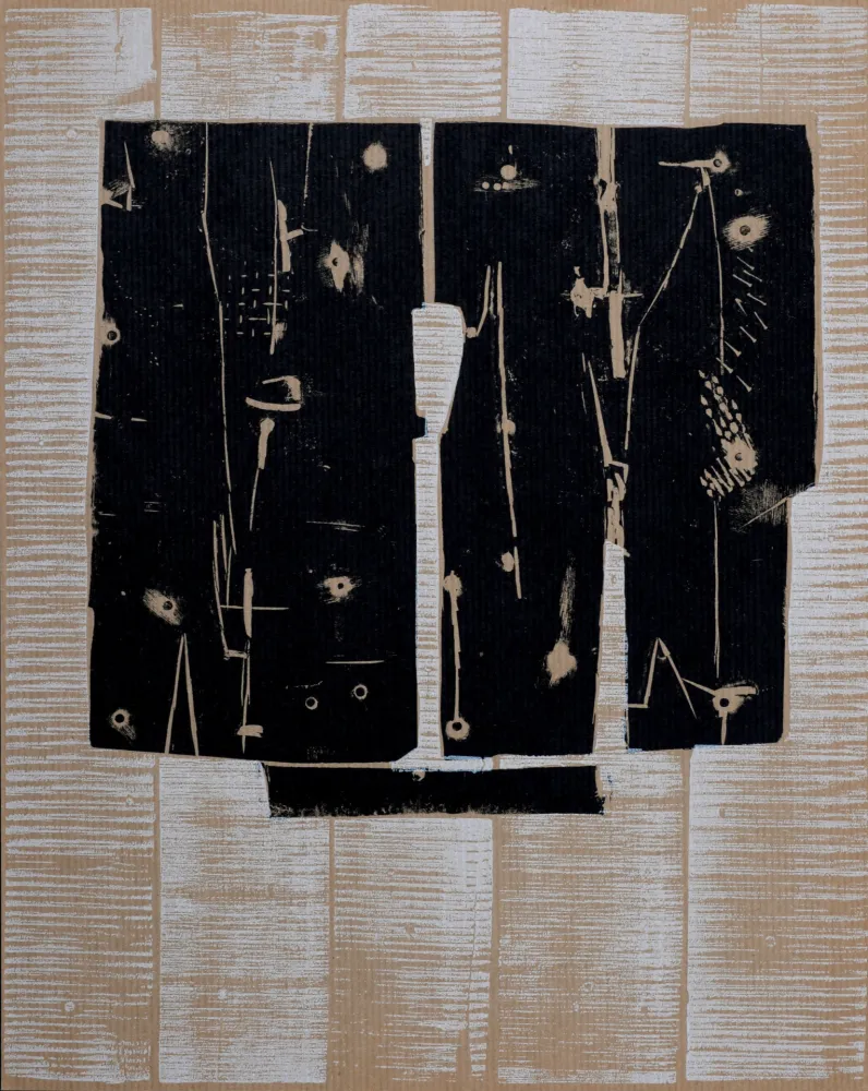 Xilogravura Consagra - Composition, 1959