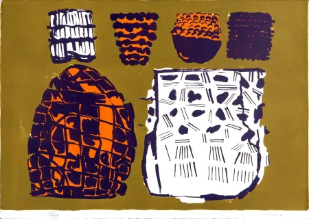 Litografia Consagra - Composizione