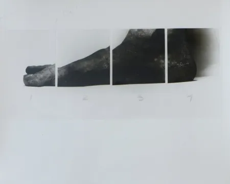 Fotografia Coplans - Selfportrait feet four panels