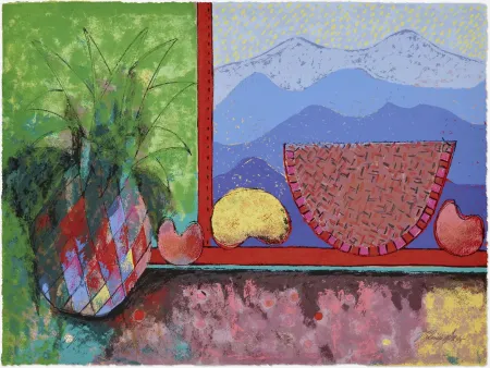 Serigrafia Cora - Still life with watermelon