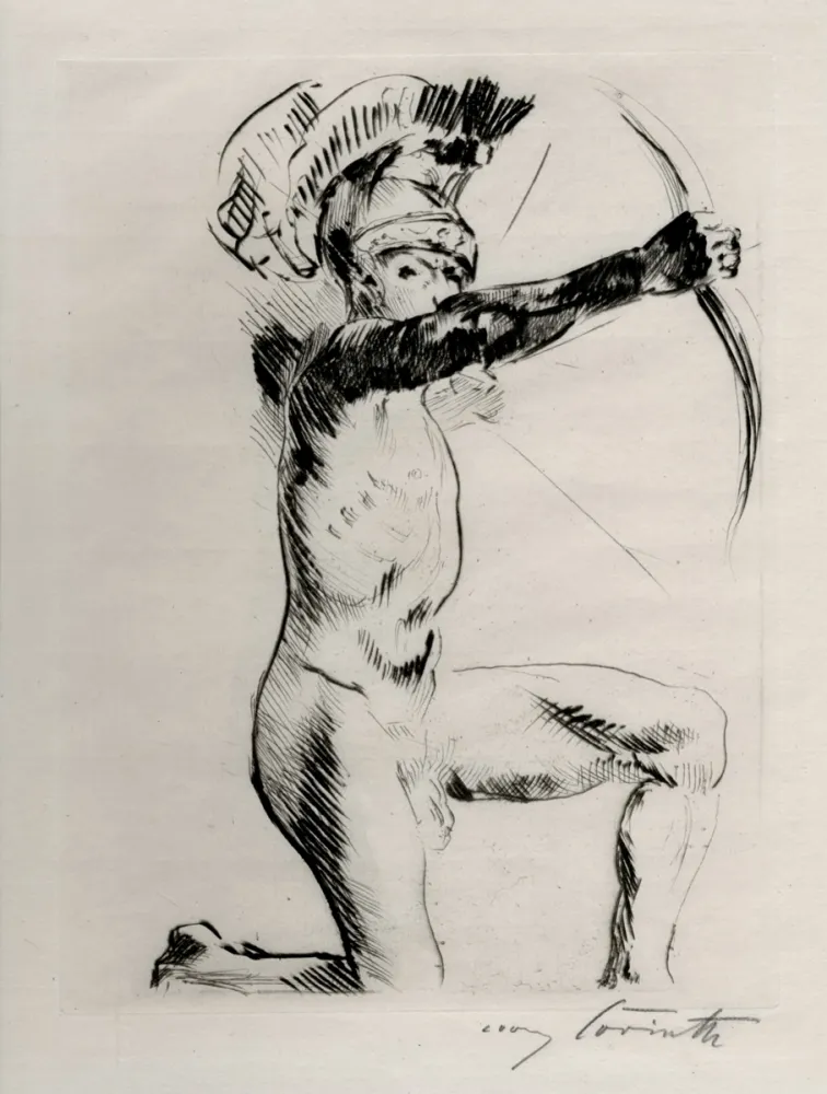 Água-Forte Corinth - Bogenschütze