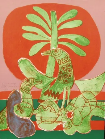 Litografia Corneille - AMORE ROUGE