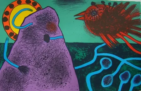 Litografia Corneille - Aurore sur la montagne