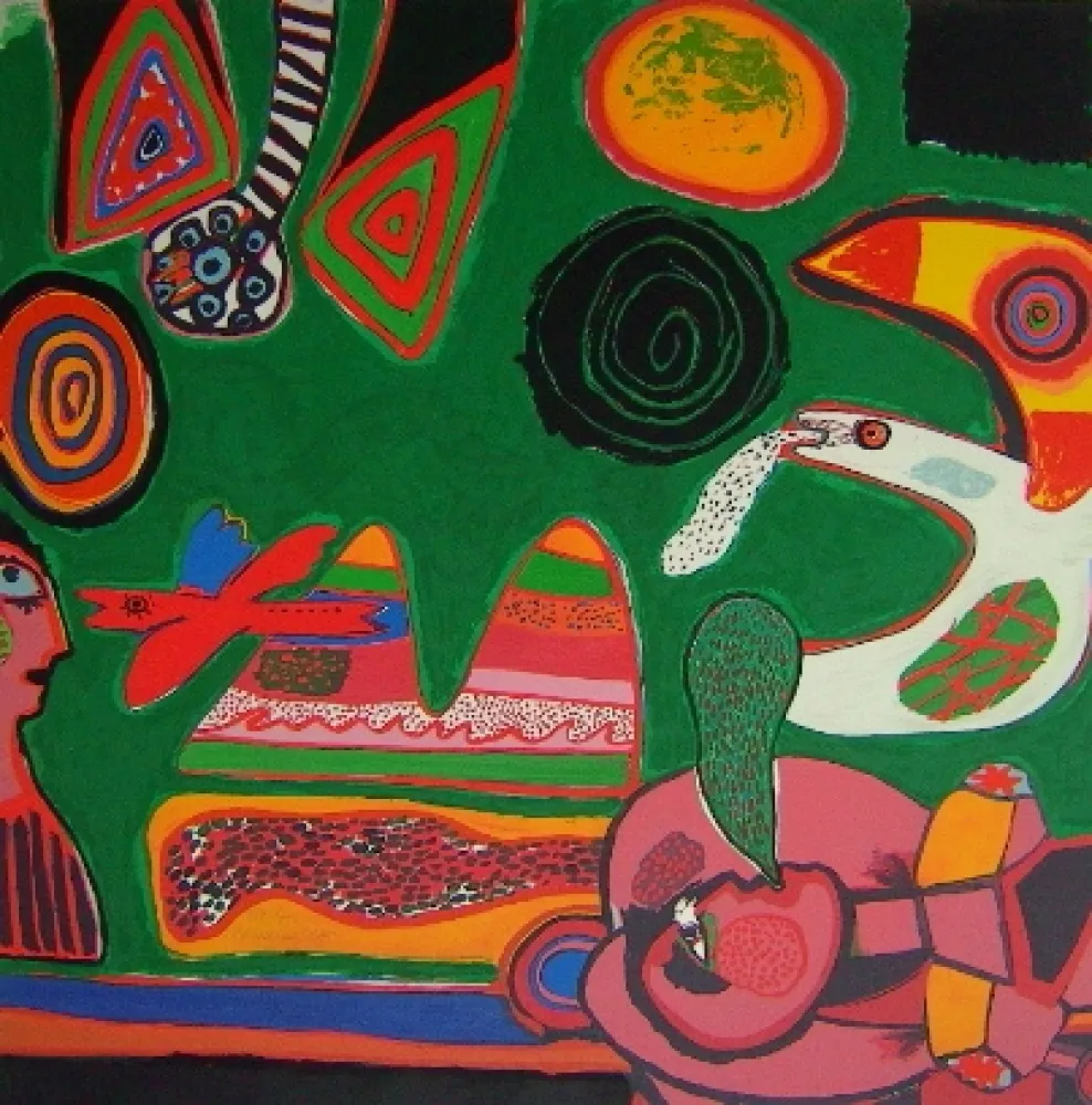 Litografia Corneille - Bain de soleil