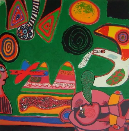 Litografia Corneille - Bain de soleil