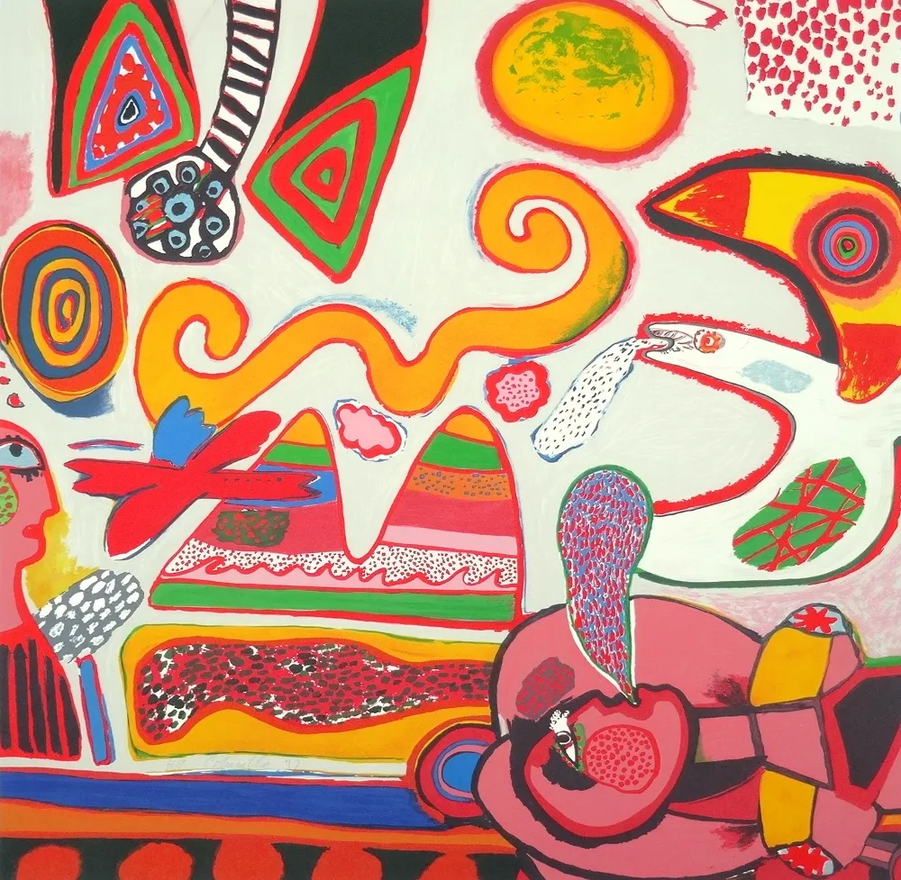 Litografia Corneille - Bain et soleil