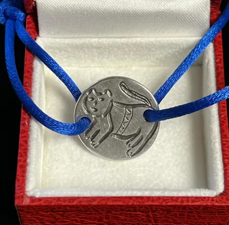 Múltiplo Corneille - Bracelet Chat en Argent - Edition numérotée à 50 ex. Bijou d'artiste