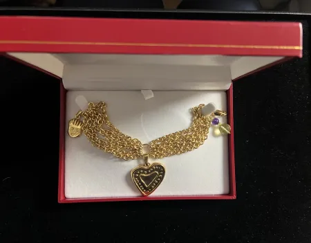 Múltiplo Corneille - Bracelet signé avec charms et pampilles - 1999 - Bijou d'artiste